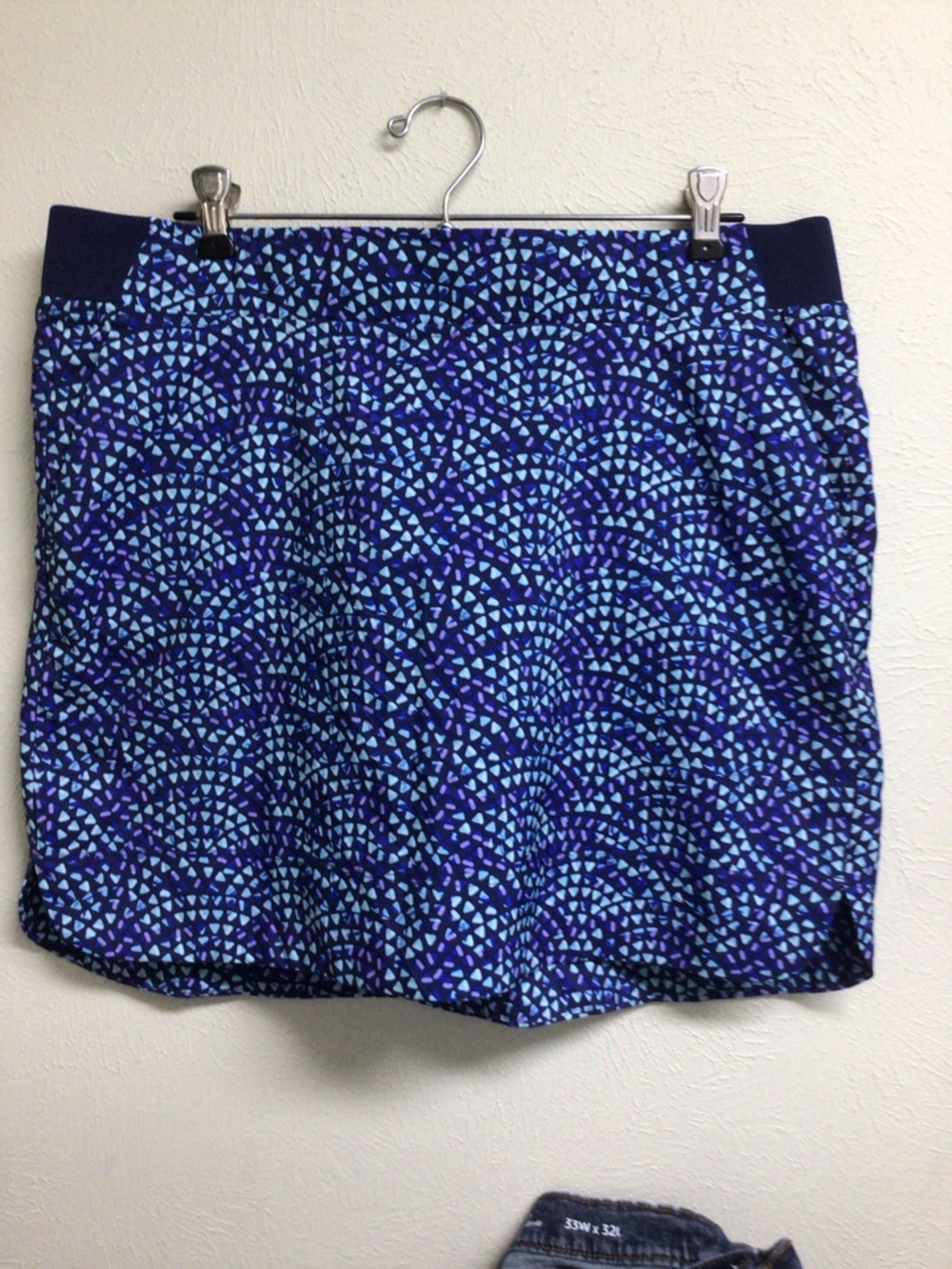 Cypress Club Blue Geometric Golf Skort Size Large